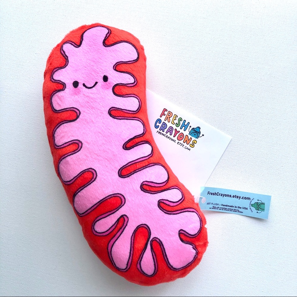 NEW mitochondria plushy by Fresh Crayons